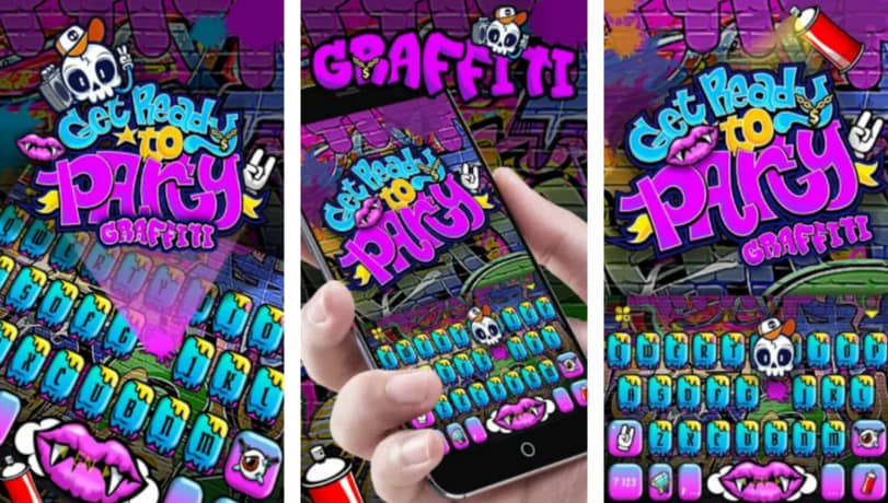 Best Party Graffiti Keyboard Theme