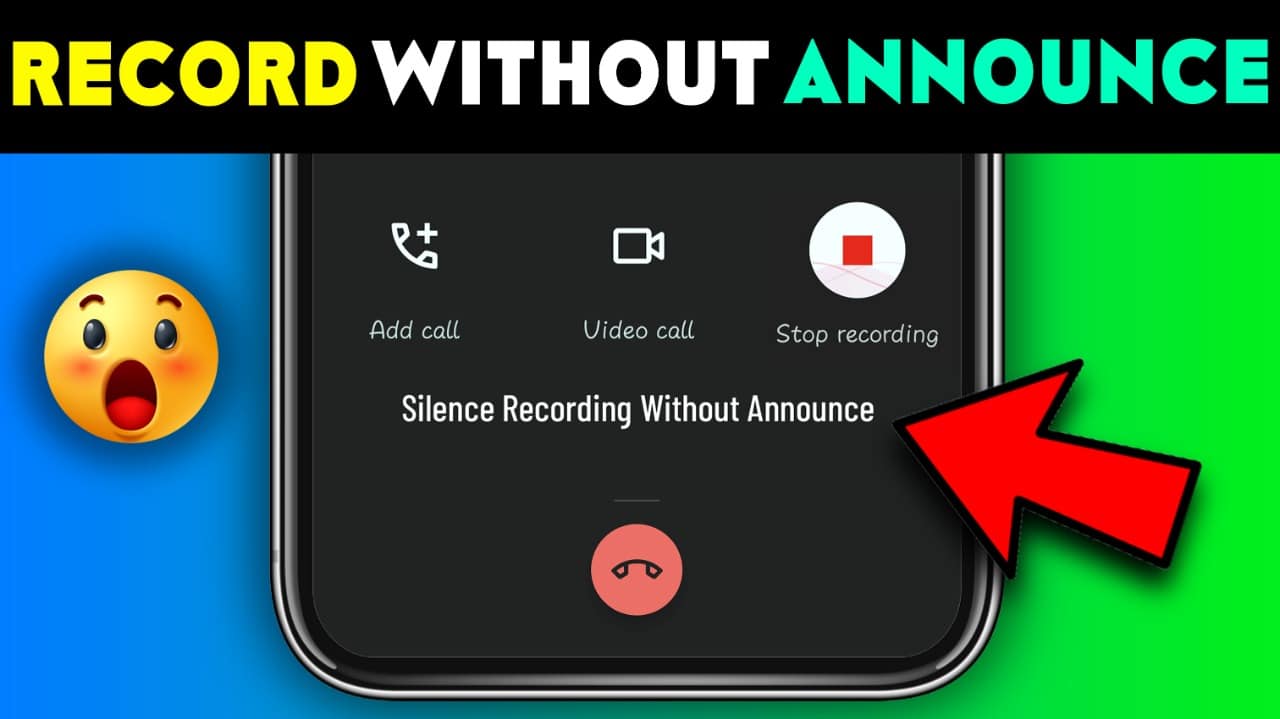 disable call recording announcement android app