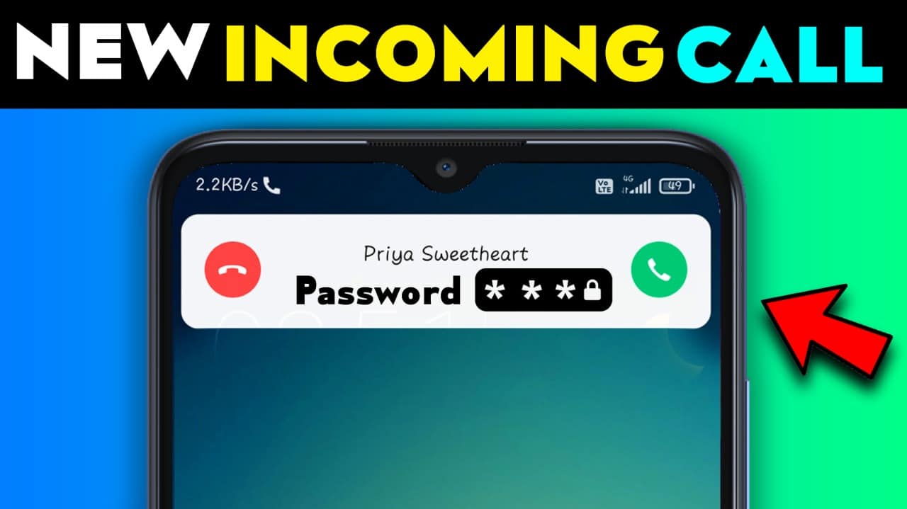 Incoming Call Pin Locker With Copy Button
