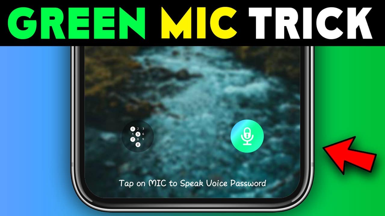Green Mic Voice Screen Lock app