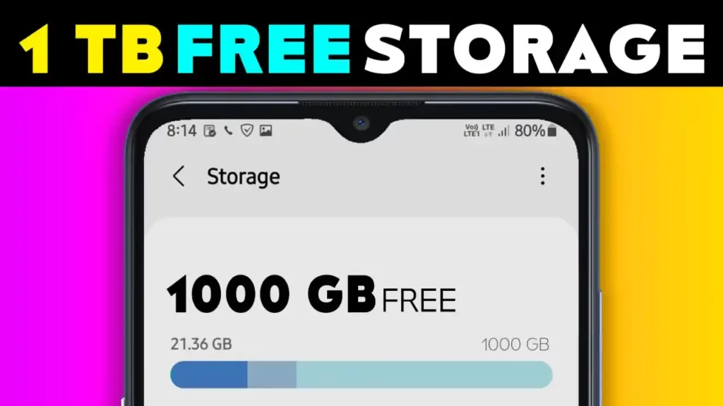 1TB Cloud Storage For Free