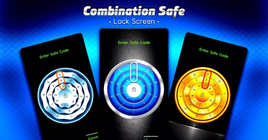 Combination Safe Lock Screen