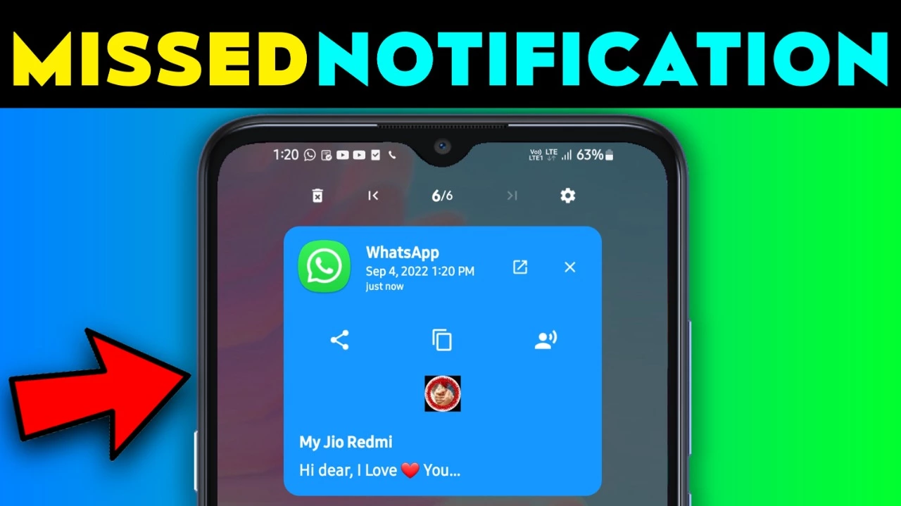 Missed Notification Popup Android