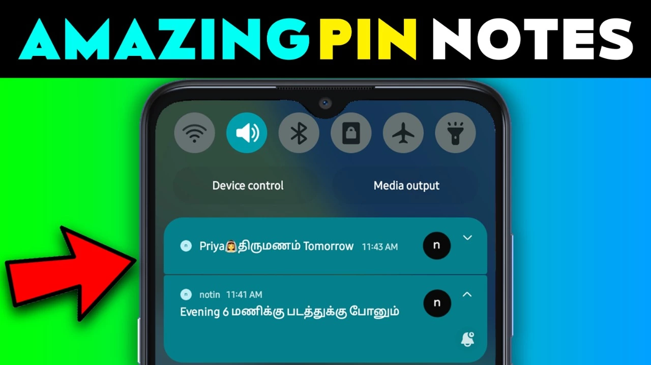 Pin Notes In Notification