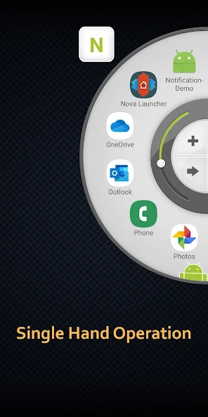 Side Wheel Launcher for Android app TN Shorts