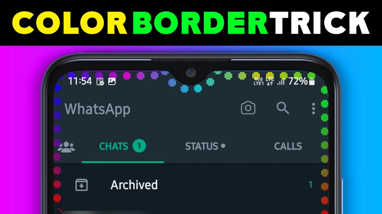 Color Border Edge Lighting - On Android