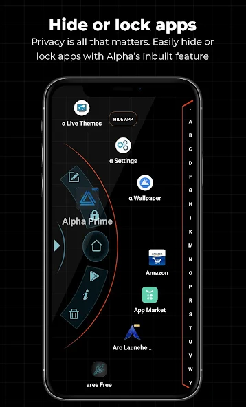 Round Home Alpha Hybrid Launcher 4D theme app TN Shorts