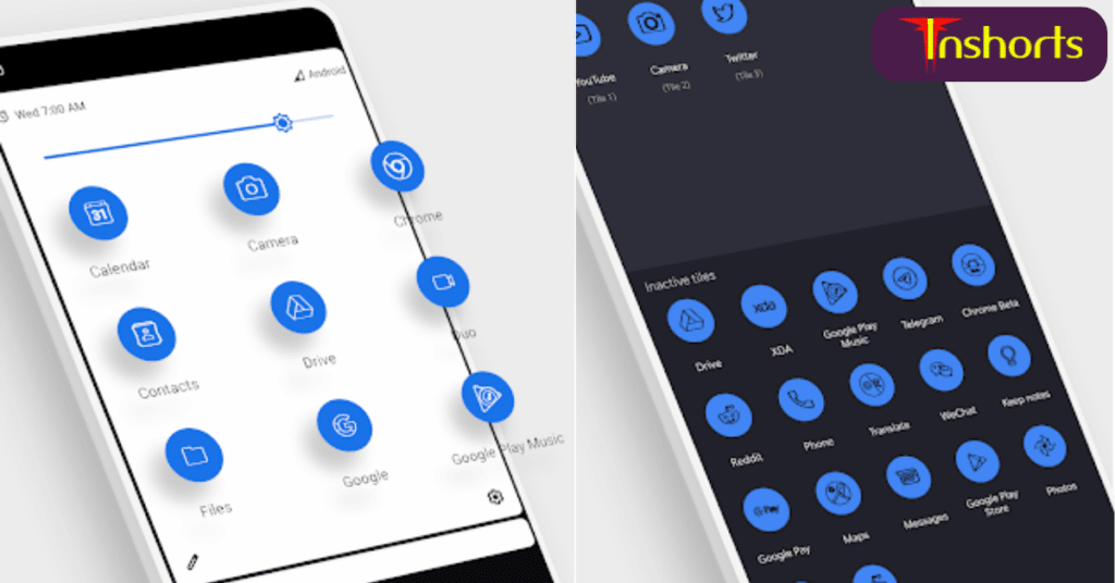 Tile Shortcuts Quick settings