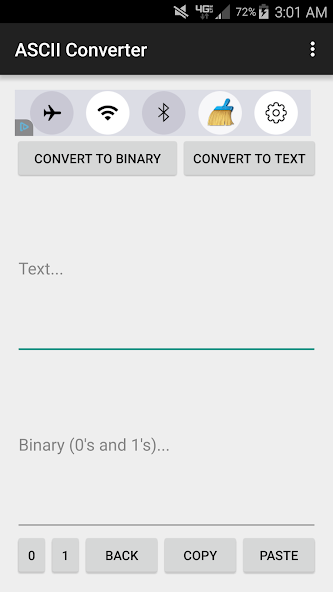 Android Chat Safe ASCII Converter TN Shorts