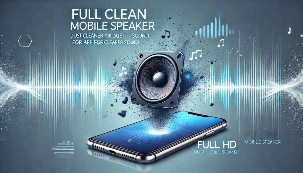 Full Clean Mobile Speakers Dust Cleaner App for Clearer Sound