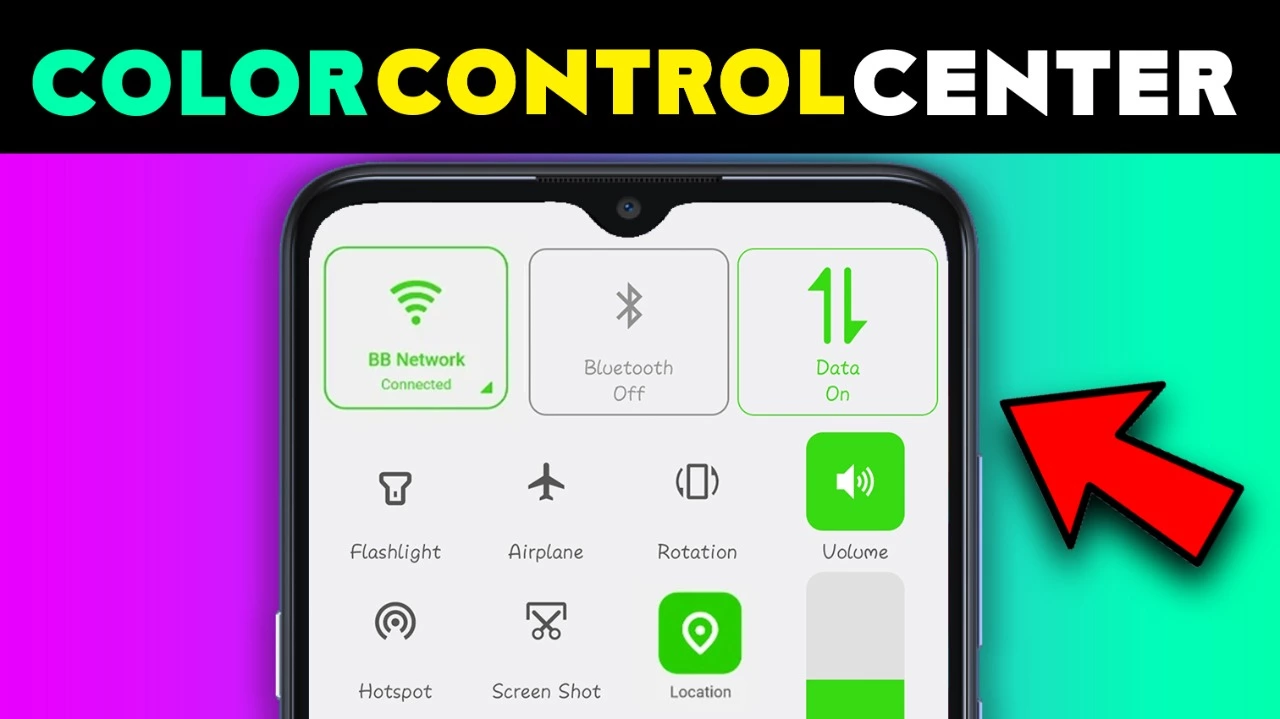 Style Color Control Android Menu