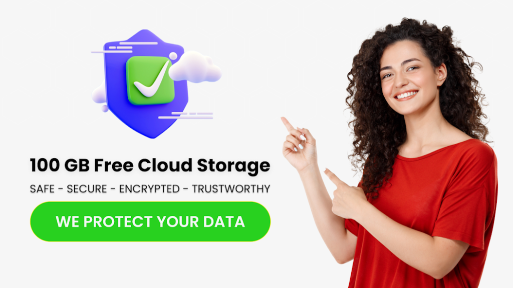 100 GB Cloud Storage Easy Backup