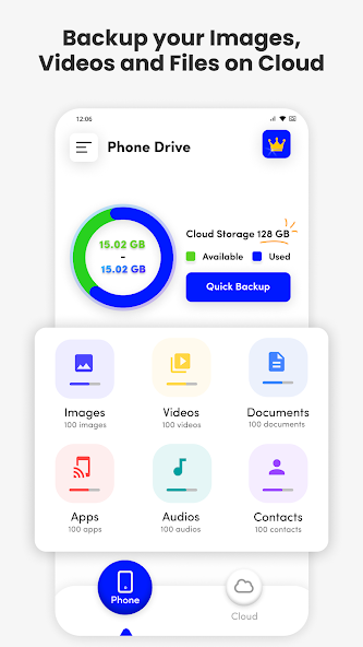 100 GB Cloud Storage Easy Backup App TN Shorts