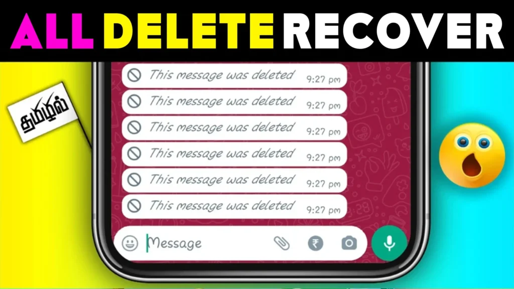 All Delete Messages Recovered Restore Chats, Images & Media Easily