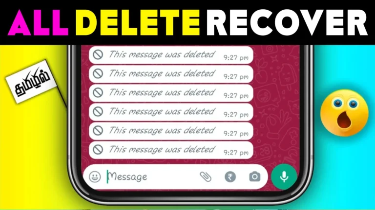 All Delete Messages Recovered Restore Chats, Images & Media Easily