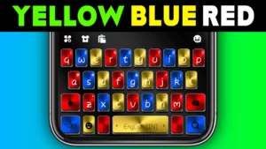 Metal Black Color [YELLOW BLUE RED] Theme