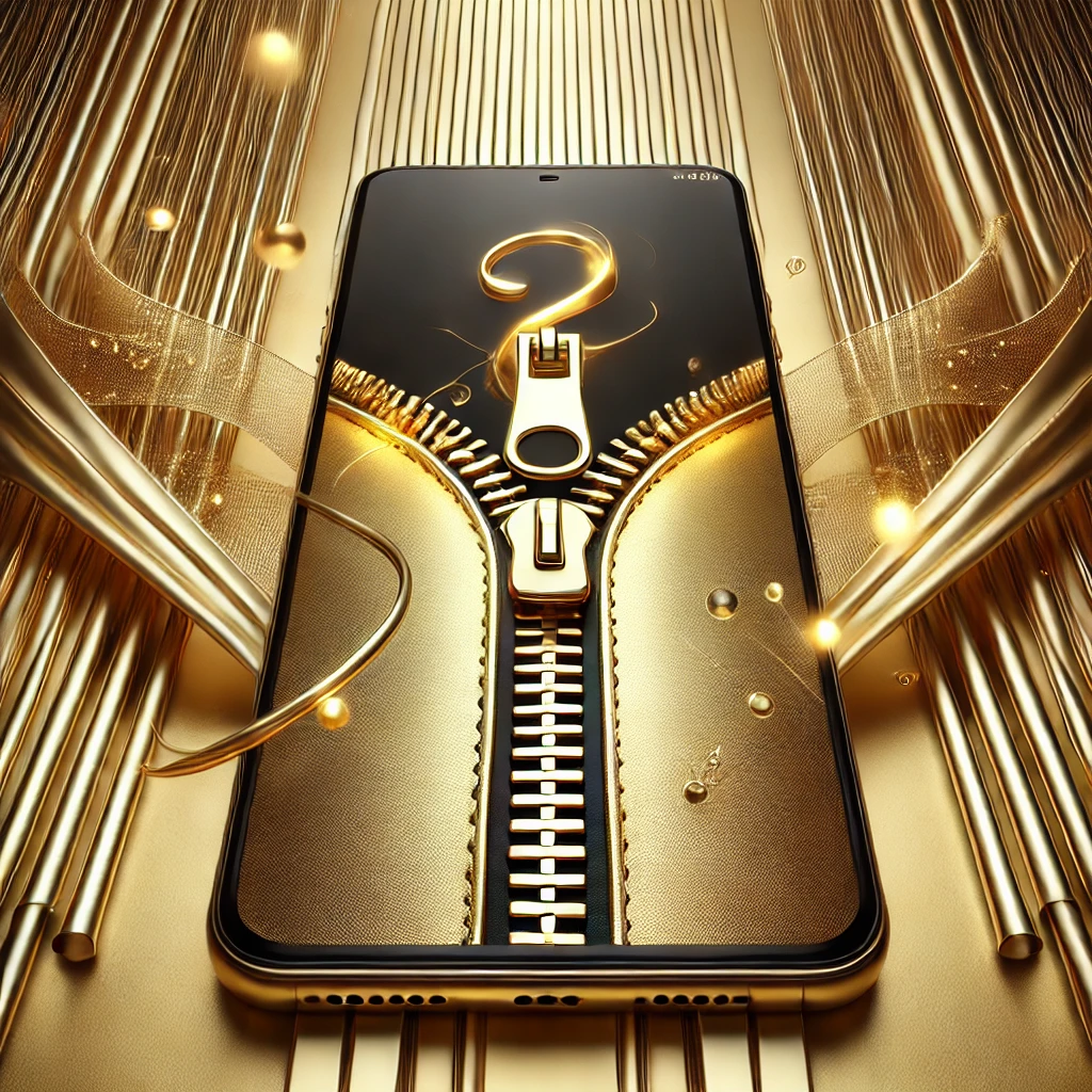 Discover GOLDEN ZIP Stylish Lock Screen for Android & iOS