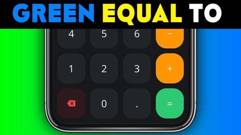 GREEN EQUAL TO Calculator