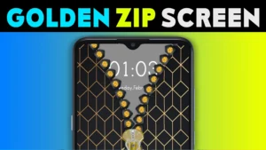 Discover GOLDEN ZIP: Stylish Lock Screen for Android & iOS