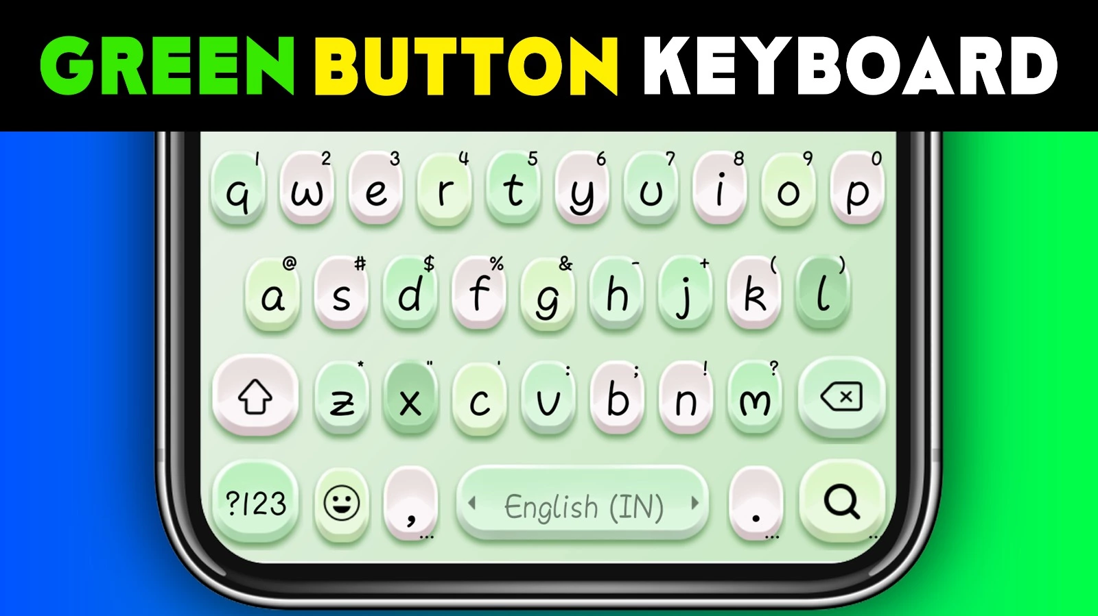Green Button Candy Color Keyboard