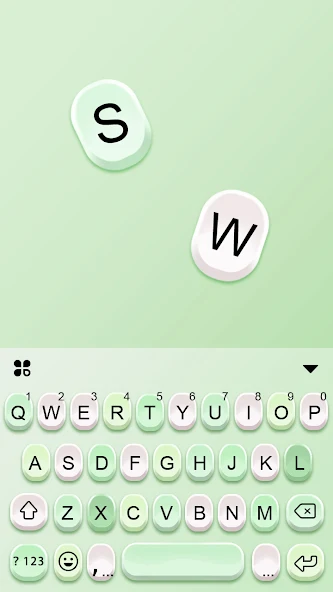 Green Candy Color Keyboard Android TN Shorts