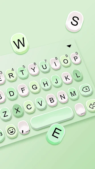 Green Candy Color Keyboard App TN Shorts
