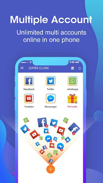Unlimited multiple Accounts in one mobile 1 TN Shorts