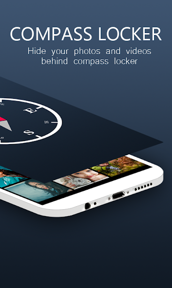 Black Compass Photo Video Locker App TN Shorts