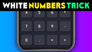 White Numbers Calculator Vault: Secrete Photos