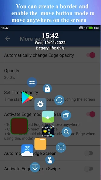 Edge Screen Assistive Touch App TN Shorts