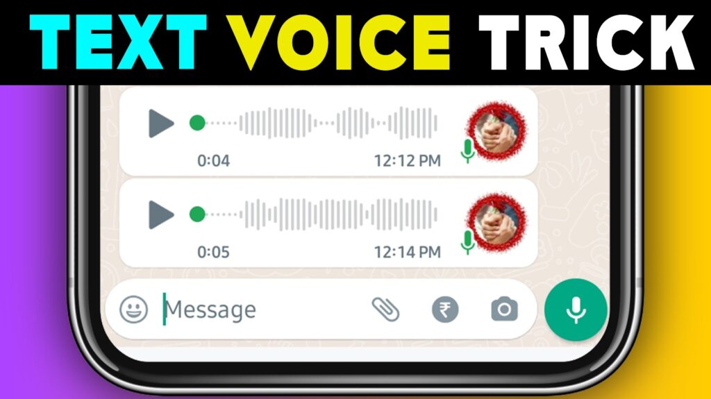 WhatsApp TEXT VOICE