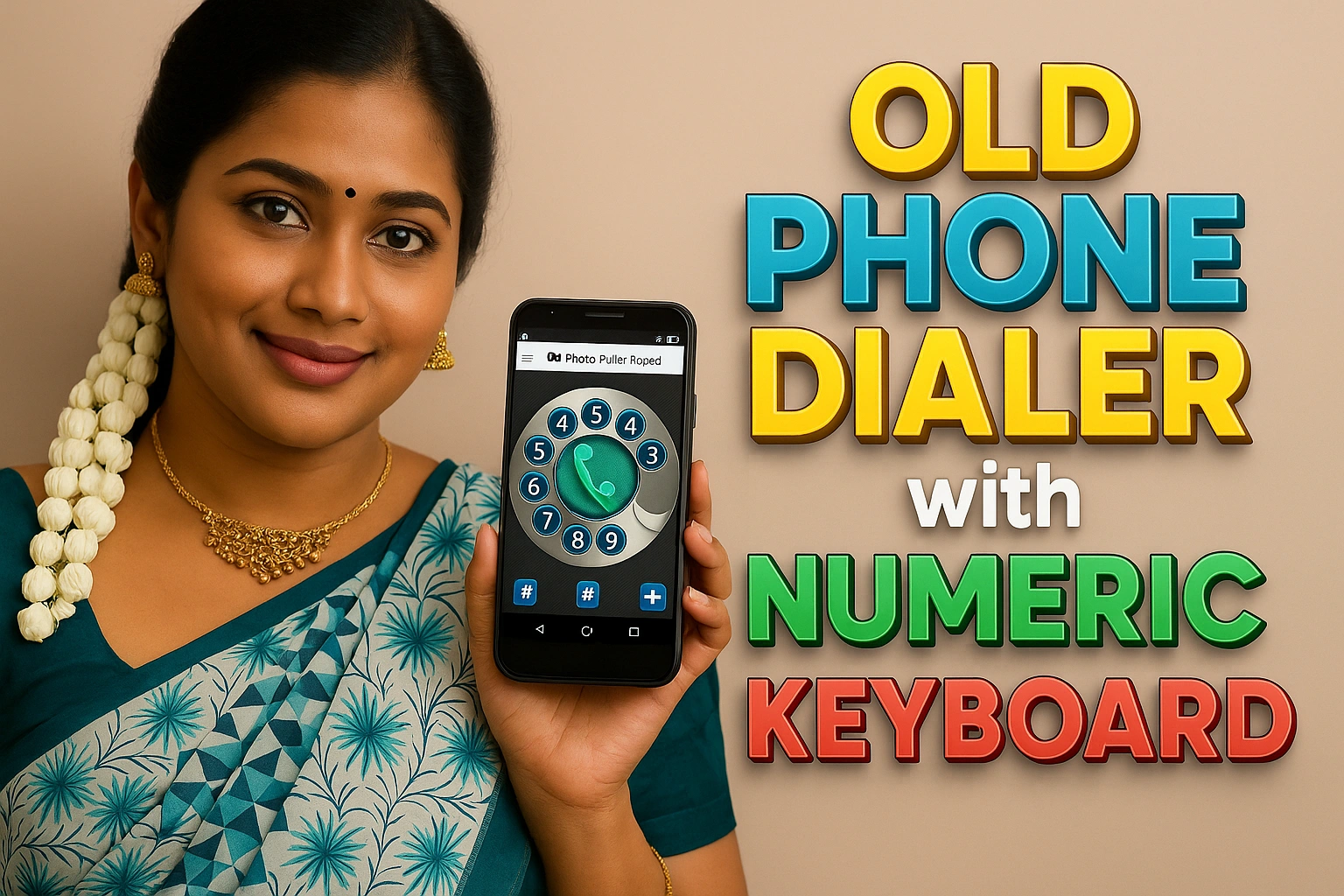 Quick & Sharp Old Phone Dialer with Jet-Speed Numeric Keyboard for Android