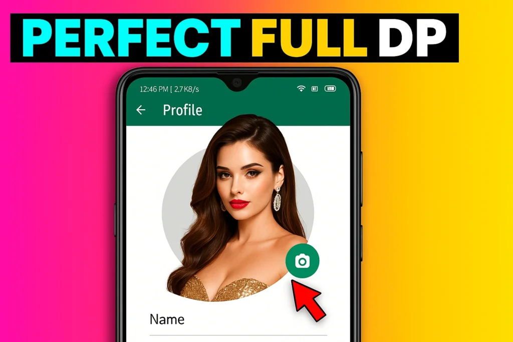 WhatsApp DP Full Size Upload Without Cropping