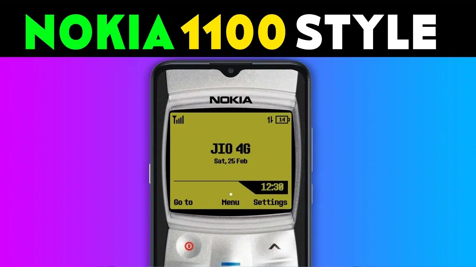 Nokia 1100 Old Phone Style In New Android Phone