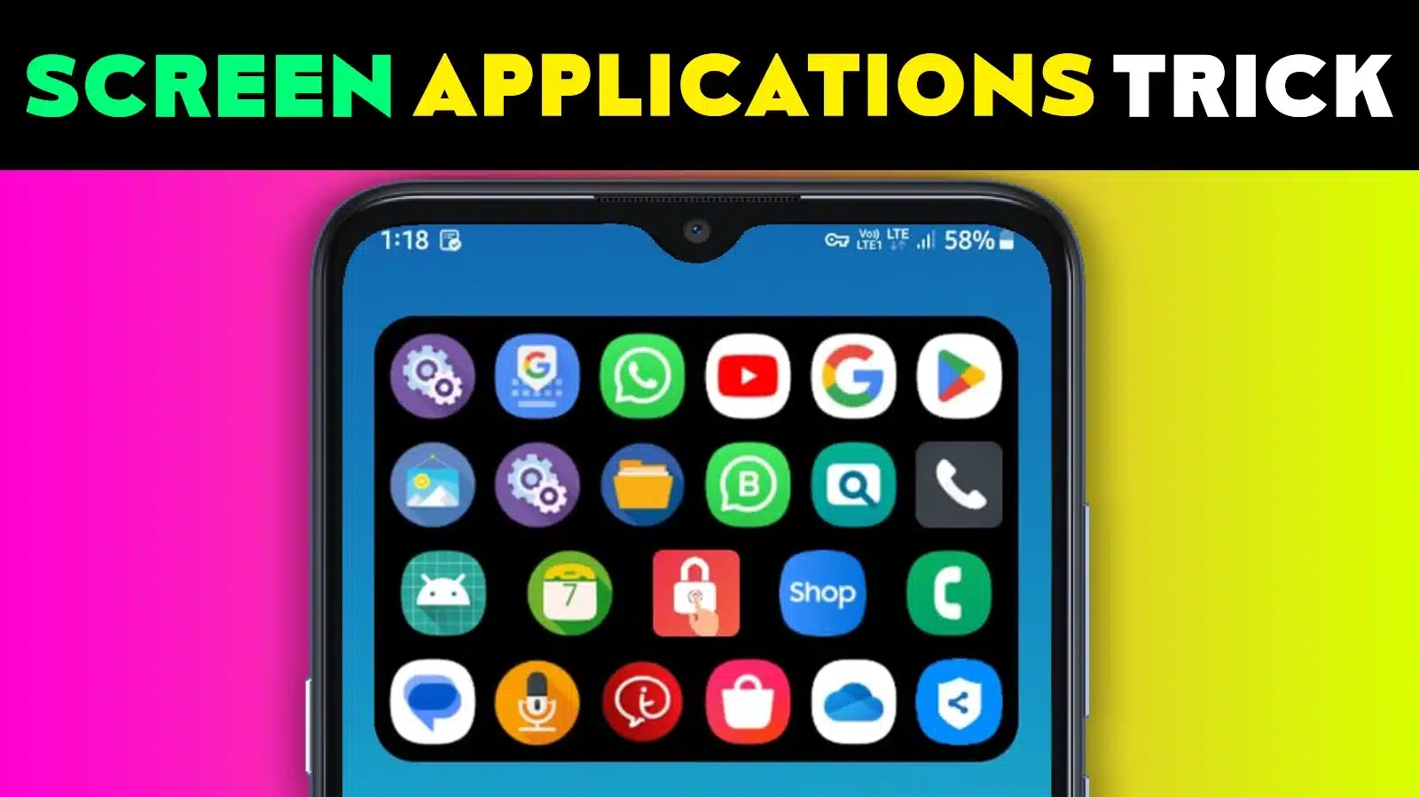Screen Applications Frequently Used Apps Android