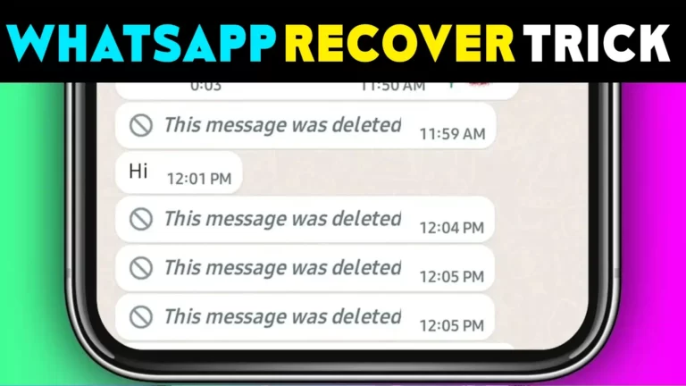 WHATSAPP RECOVER View Delete Message App