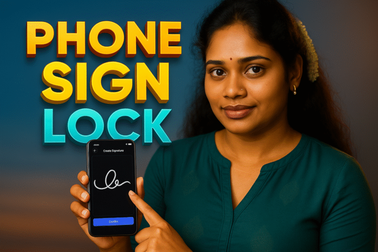 Signature Lock Unlock Screen Review 2025 – Smart Phone Sign Stylish Gesture Lock App TN Shorts