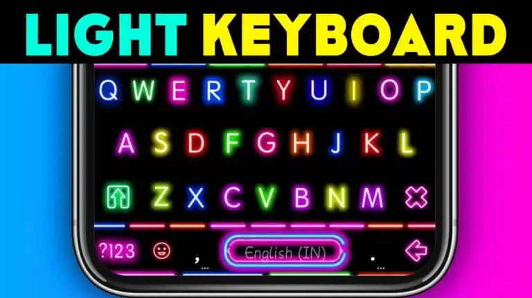 Light Keyboard Love Back App