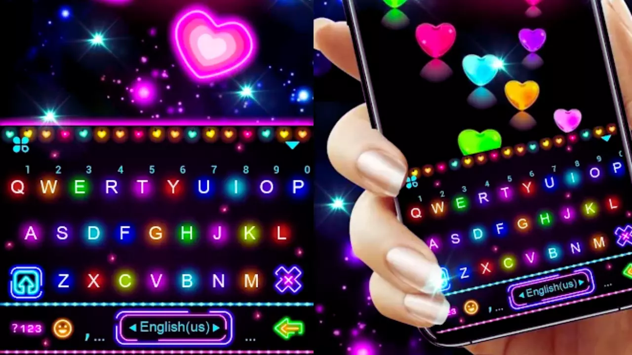 Light Keyboard Love Back App Illuminate Your Messages with Romantic Vibes