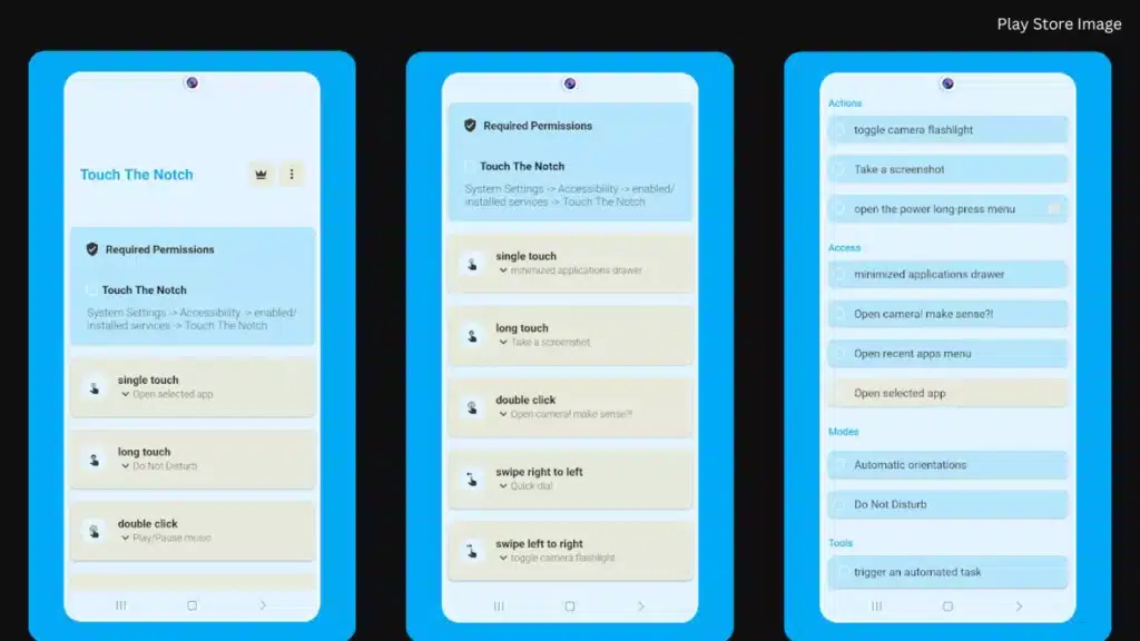 Notch Shortcuts