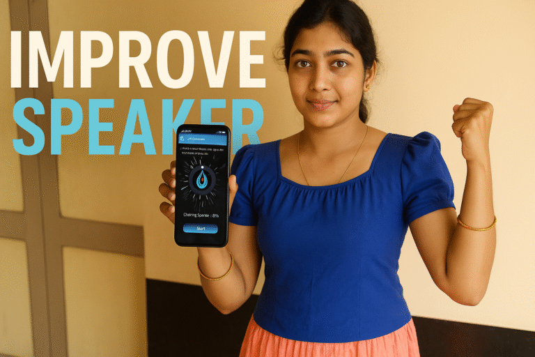 IMPROVE SPEAKER: Clean My Speaker Water App