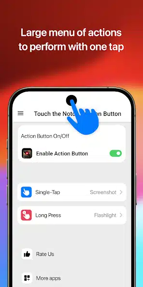 Play Store Notch Button Shortcuts