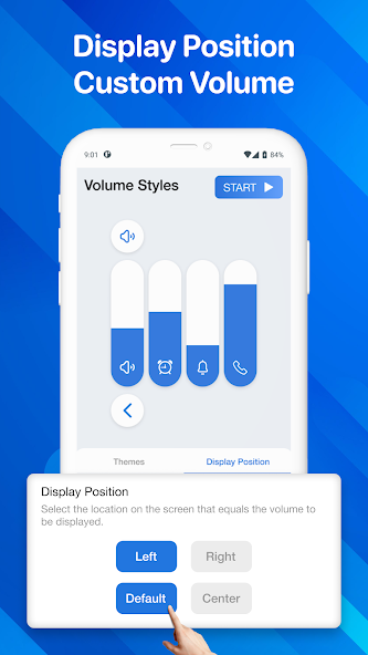Play Store Style Volume Slider App