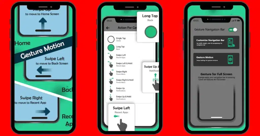 Android Control Gestures Navigation App for Android
