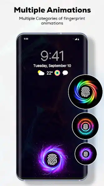 Transform your Android phone with Live Fingerprint Animation Neon Style app, offering stunning and interactive fingerprint-themed live wallpapers for a unique and secure device personalization.