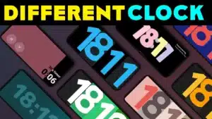 Different Clock: Smart Display Charges, Lock screen, Material Design 3, and Smooth Animations