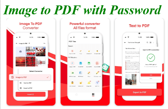 Image to PDF with Password