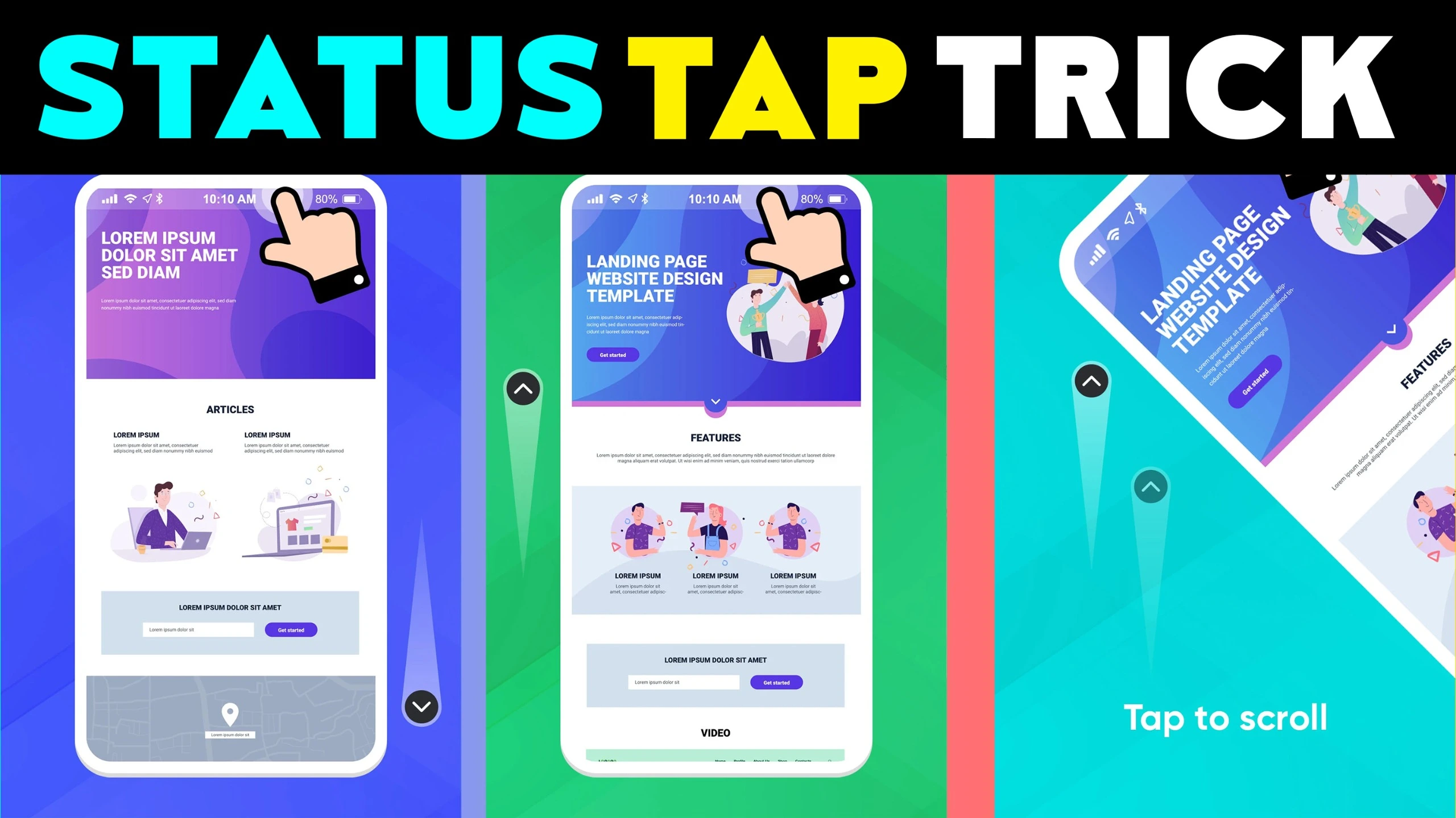 Android Status Tap