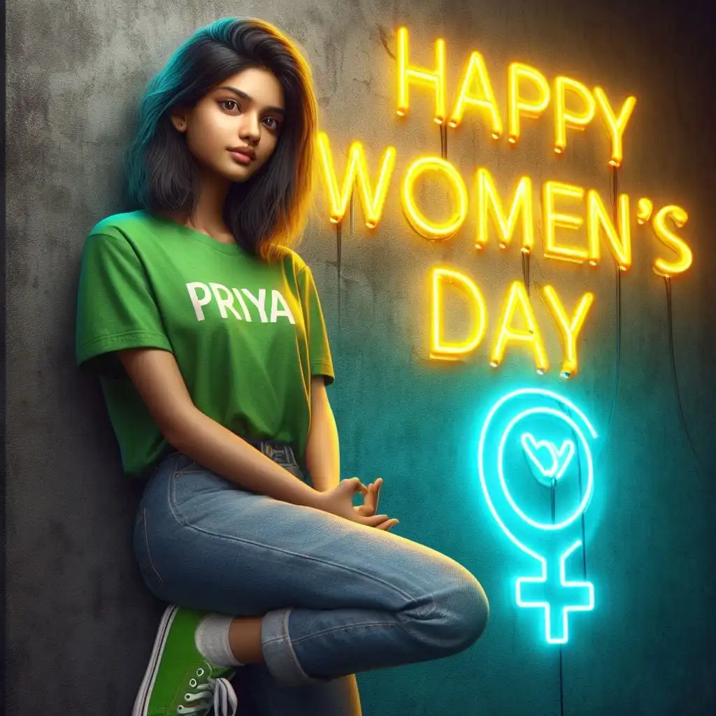 AI 3D International Women's Day Name Images | Happy Women's Day Images 2024 | Create Your Own Happy Women's Day Images 2024