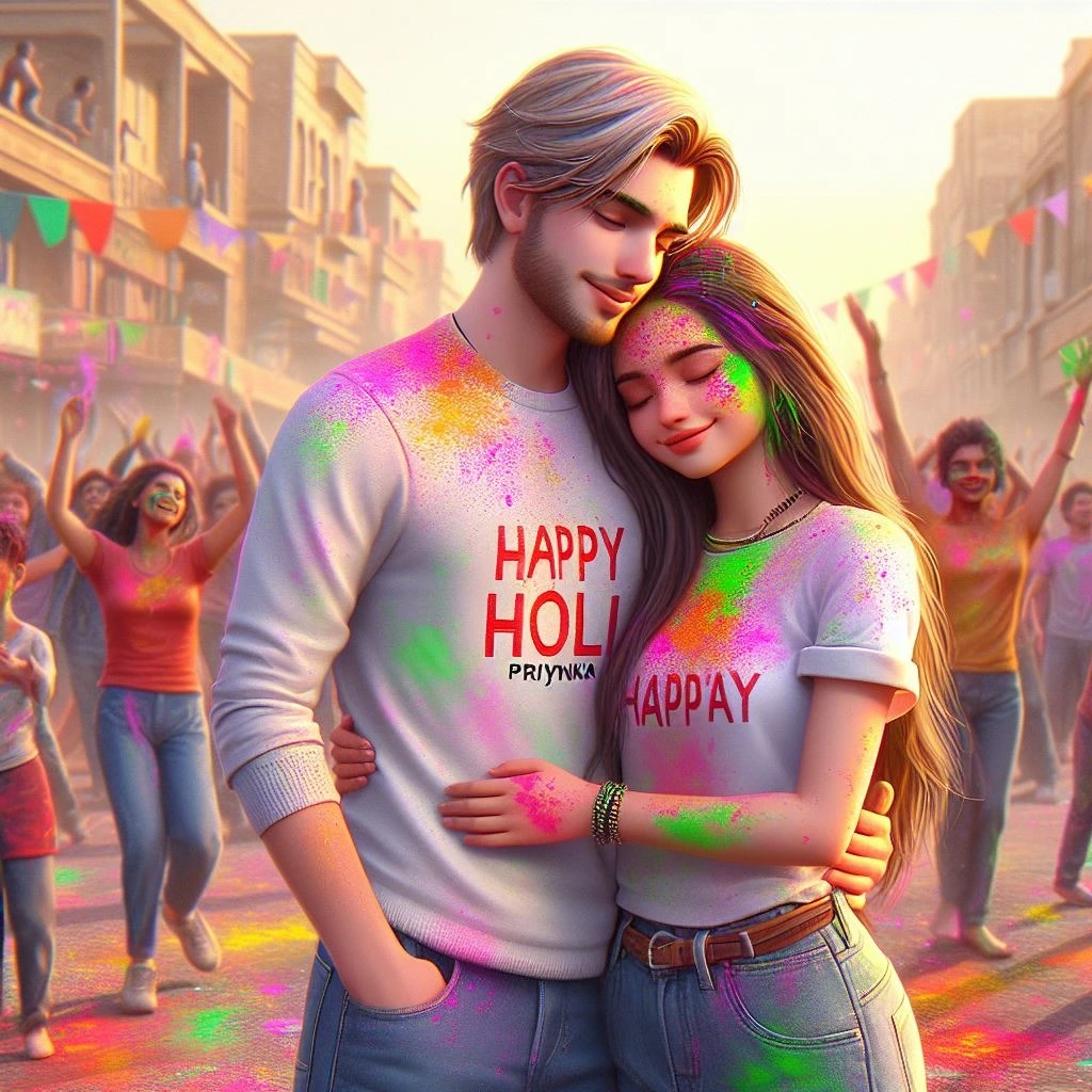 Trending 3D Holi Boy Images 2024 For Couples